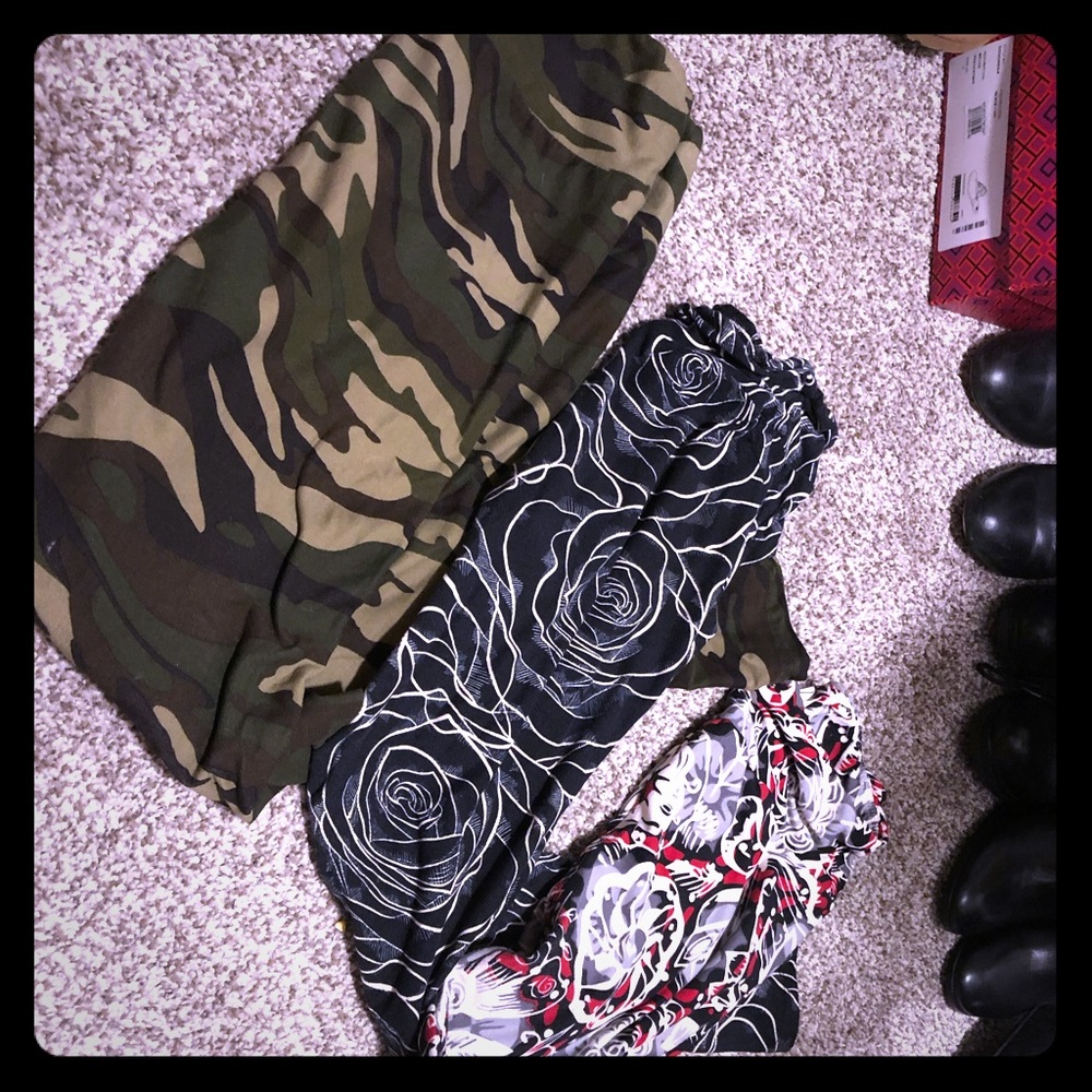 3 Pairs lulaRoe Leggings paid $36 each pair